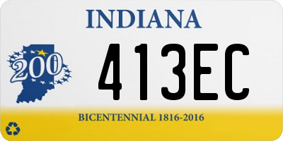 IN license plate 413EC