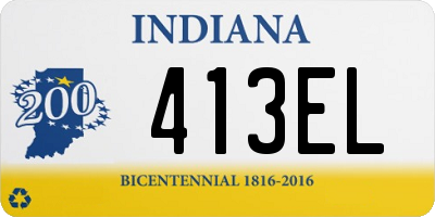 IN license plate 413EL