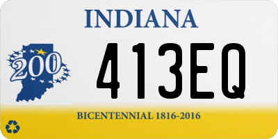 IN license plate 413EQ