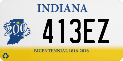 IN license plate 413EZ