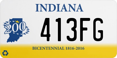 IN license plate 413FG