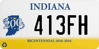 IN license plate 413FH