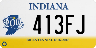 IN license plate 413FJ