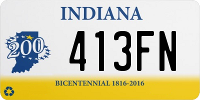 IN license plate 413FN