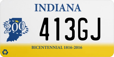 IN license plate 413GJ