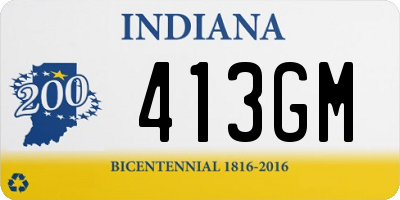 IN license plate 413GM