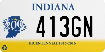 IN license plate 413GN