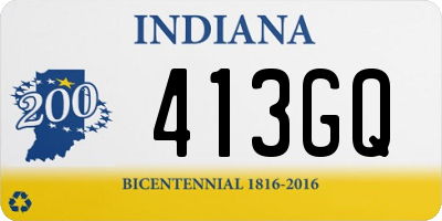 IN license plate 413GQ