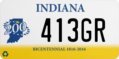 IN license plate 413GR