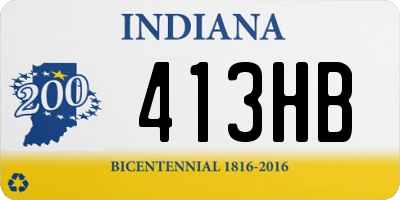 IN license plate 413HB