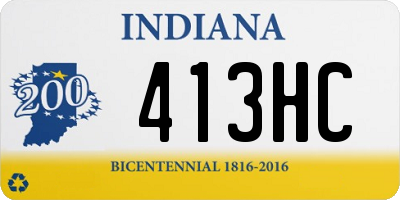 IN license plate 413HC