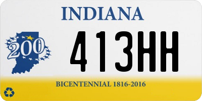 IN license plate 413HH