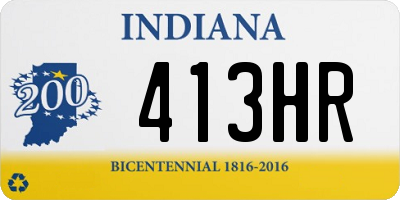 IN license plate 413HR