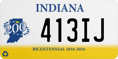 IN license plate 413IJ