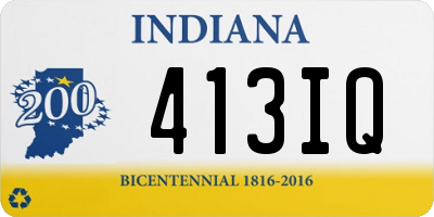 IN license plate 413IQ