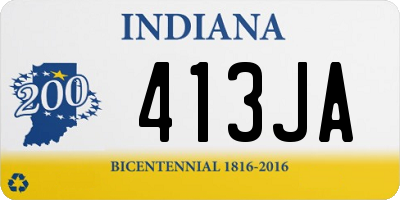 IN license plate 413JA
