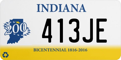 IN license plate 413JE