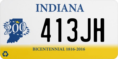 IN license plate 413JH