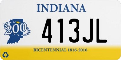 IN license plate 413JL