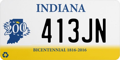 IN license plate 413JN