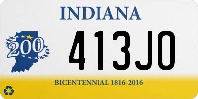 IN license plate 413JO