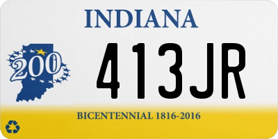 IN license plate 413JR