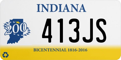 IN license plate 413JS