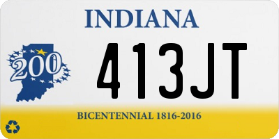 IN license plate 413JT