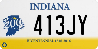 IN license plate 413JY