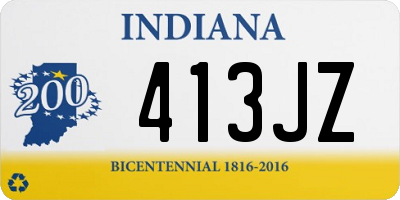 IN license plate 413JZ