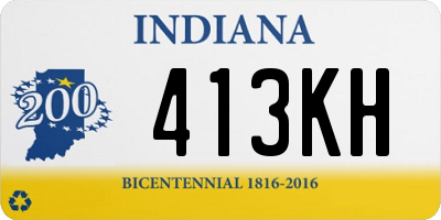 IN license plate 413KH