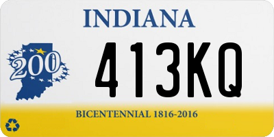 IN license plate 413KQ