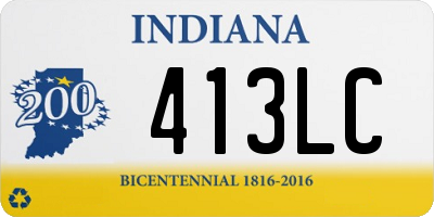 IN license plate 413LC