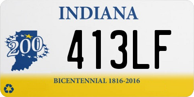 IN license plate 413LF