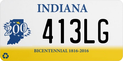 IN license plate 413LG