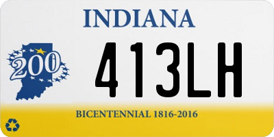 IN license plate 413LH