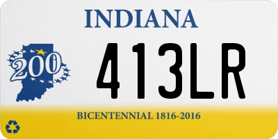 IN license plate 413LR