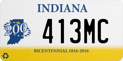 IN license plate 413MC