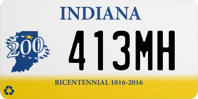 IN license plate 413MH