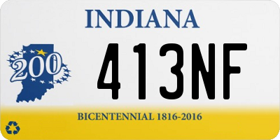 IN license plate 413NF