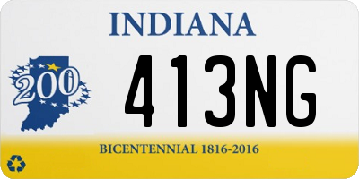 IN license plate 413NG