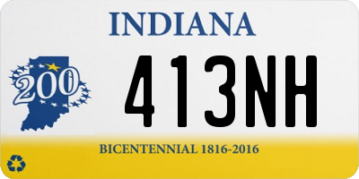 IN license plate 413NH