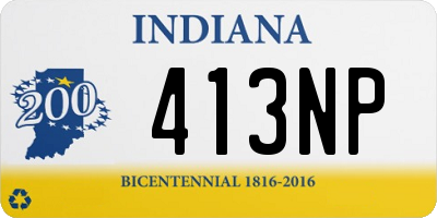 IN license plate 413NP