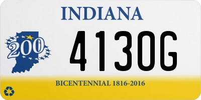 IN license plate 413OG