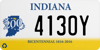 IN license plate 413OY