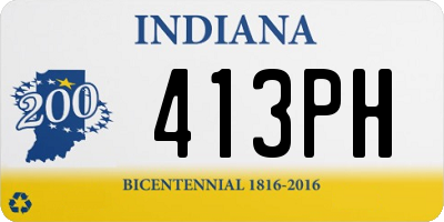 IN license plate 413PH