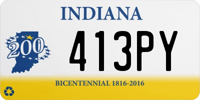 IN license plate 413PY