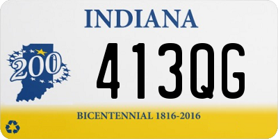 IN license plate 413QG