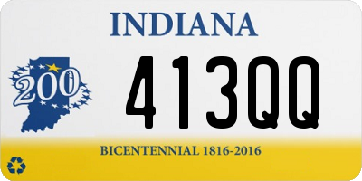 IN license plate 413QQ