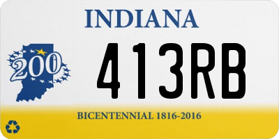 IN license plate 413RB